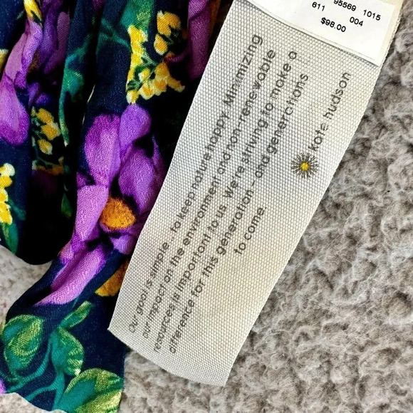 Happy x Nature Dress Women XS Mini Wrap Kate Hudson Environment Friendly Recycle - Picture 11 of 16